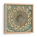 Girasol Woodblock I | Cuadro decorativo de Canvas Lab
