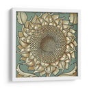 Girasol Woodblock I | Cuadro decorativo de Canvas Lab