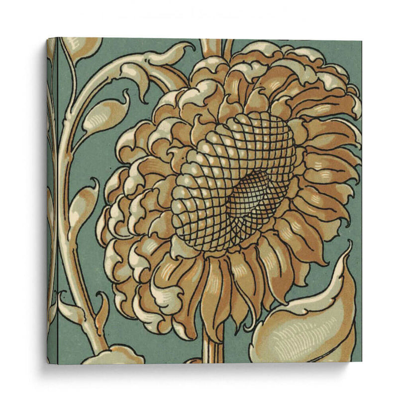 Girasol Woodblock Ii | Cuadro decorativo de Canvas Lab