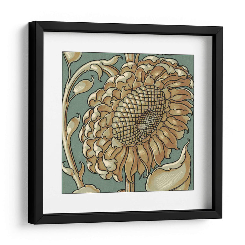 Girasol Woodblock Ii | Cuadro decorativo de Canvas Lab