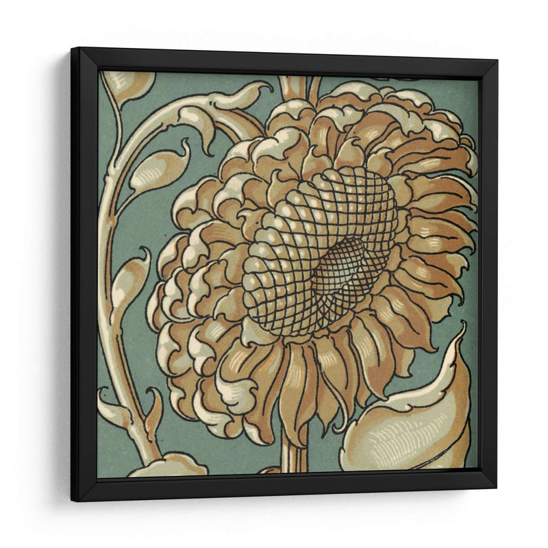 Girasol Woodblock Ii | Cuadro decorativo de Canvas Lab