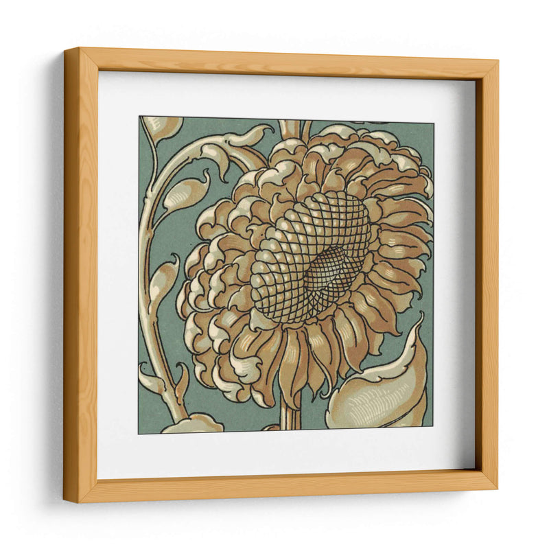 Girasol Woodblock Ii | Cuadro decorativo de Canvas Lab