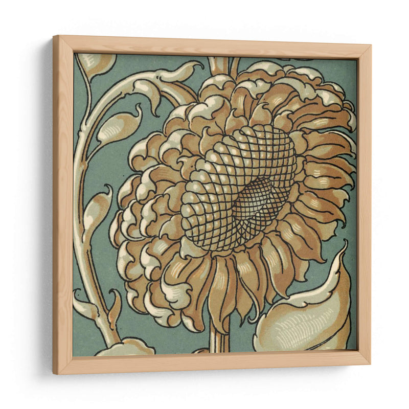 Girasol Woodblock Ii | Cuadro decorativo de Canvas Lab