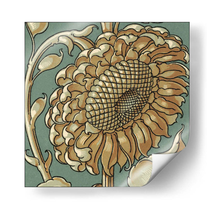 Girasol Woodblock Ii | Cuadro decorativo de Canvas Lab