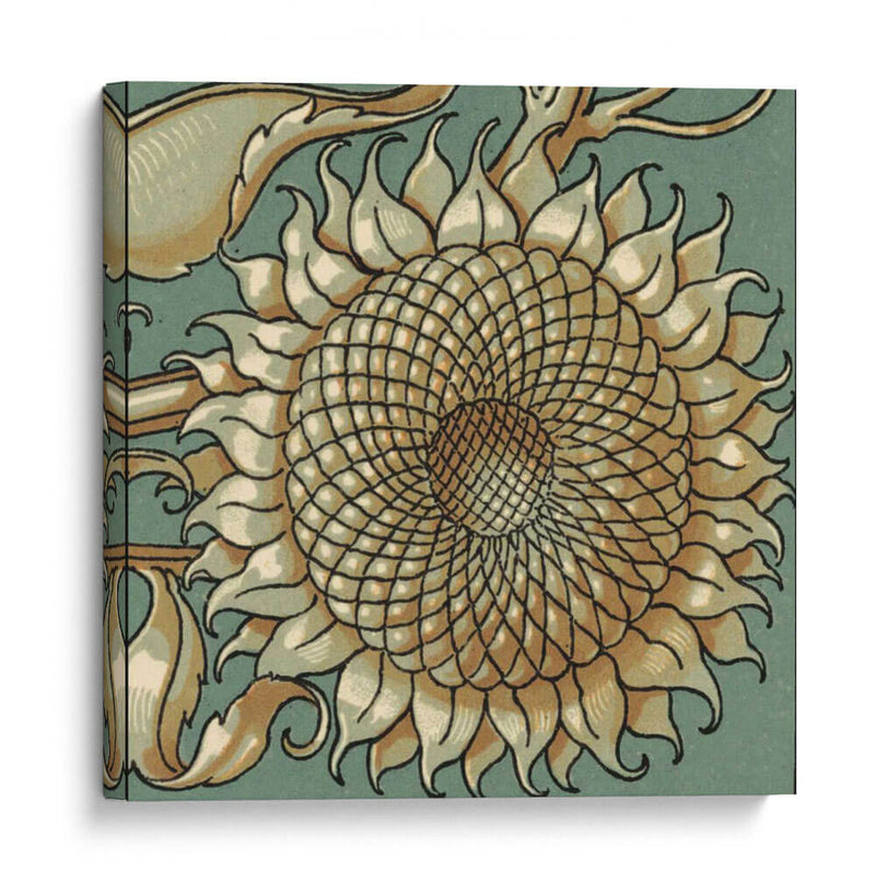 Girasol Woodblock Iv | Cuadro decorativo de Canvas Lab