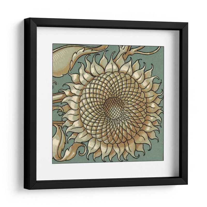 Girasol Woodblock Iv | Cuadro decorativo de Canvas Lab