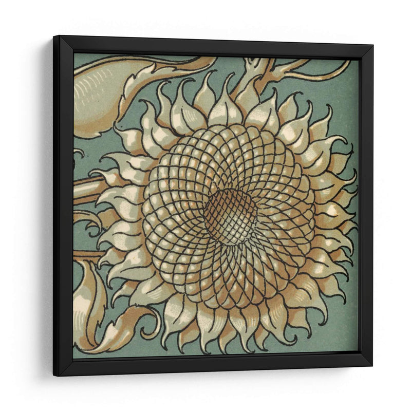 Girasol Woodblock Iv | Cuadro decorativo de Canvas Lab