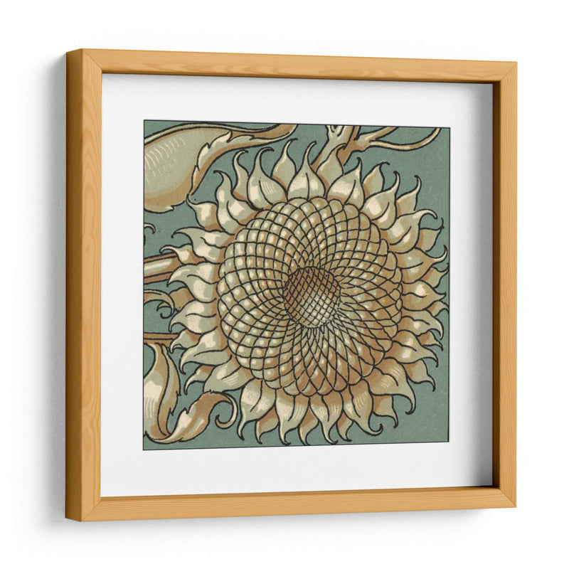 Girasol Woodblock Iv | Cuadro decorativo de Canvas Lab