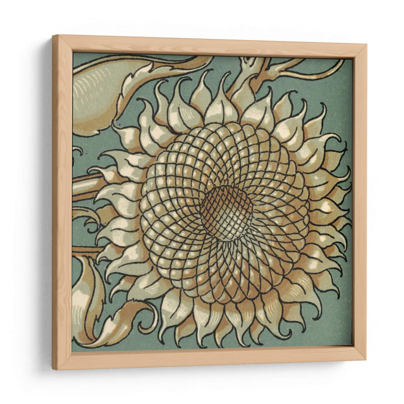 Girasol Woodblock Iv | Cuadro decorativo de Canvas Lab