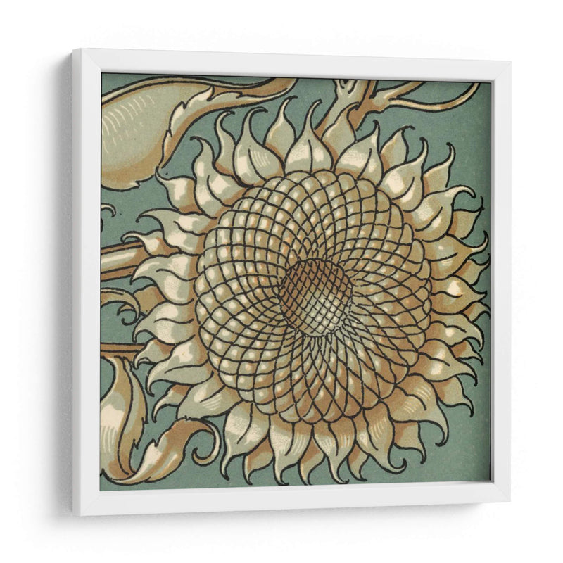 Girasol Woodblock Iv | Cuadro decorativo de Canvas Lab