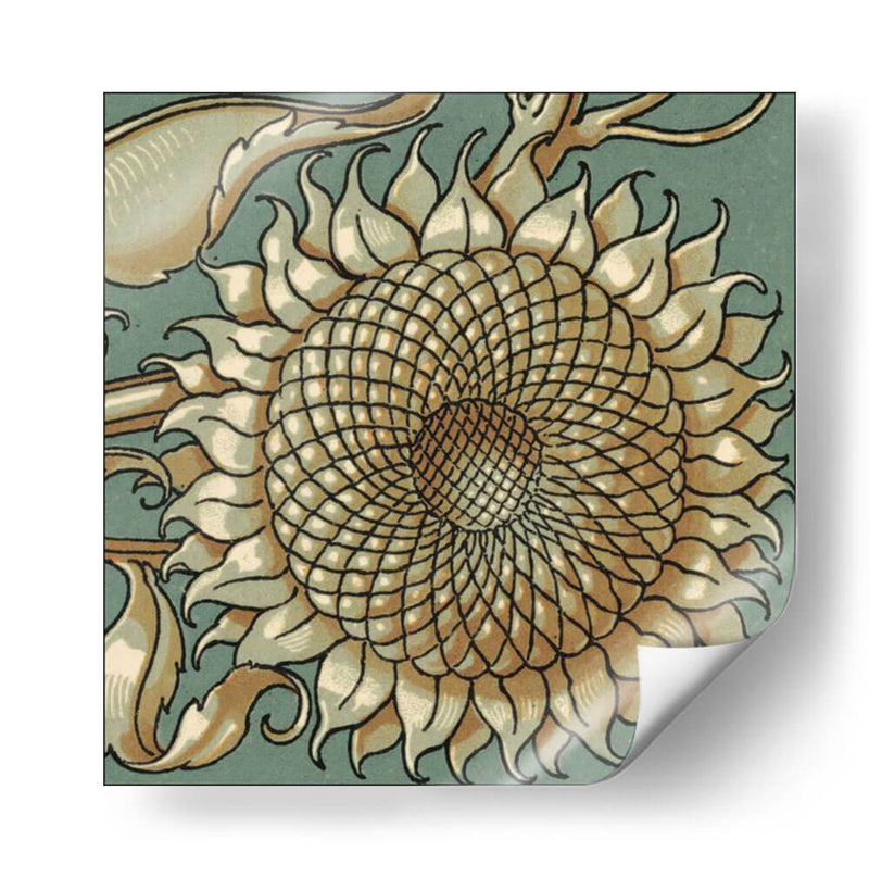 Girasol Woodblock Iv | Cuadro decorativo de Canvas Lab