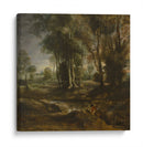 Paisaje nocturno con vagón de madera - Peter Paul Rubens | Cuadro decorativo de Canvas Lab