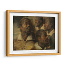 Cuatro estudios de una cabeza de un moro - Peter Paul Rubens | Cuadro decorativo de Canvas Lab