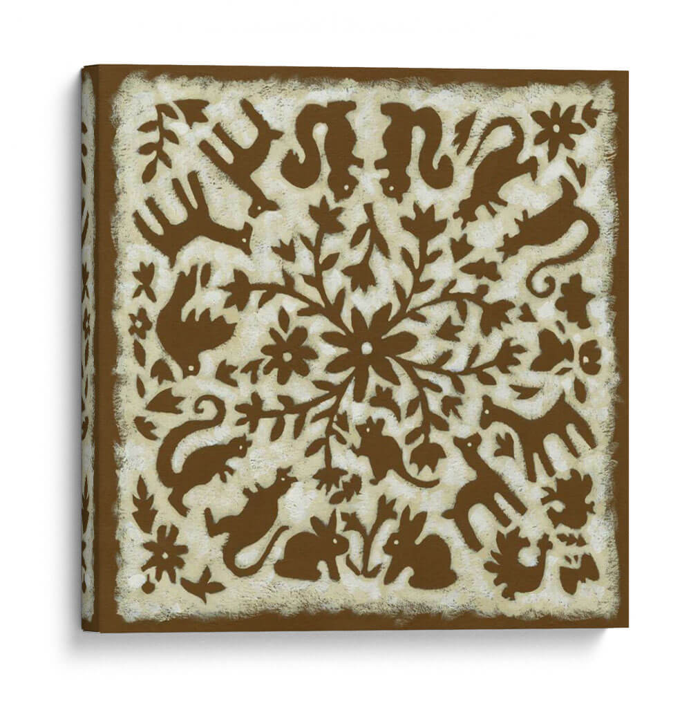Historia Popular En Marrón - Chariklia Zarris | Cuadro decorativo de Canvas Lab