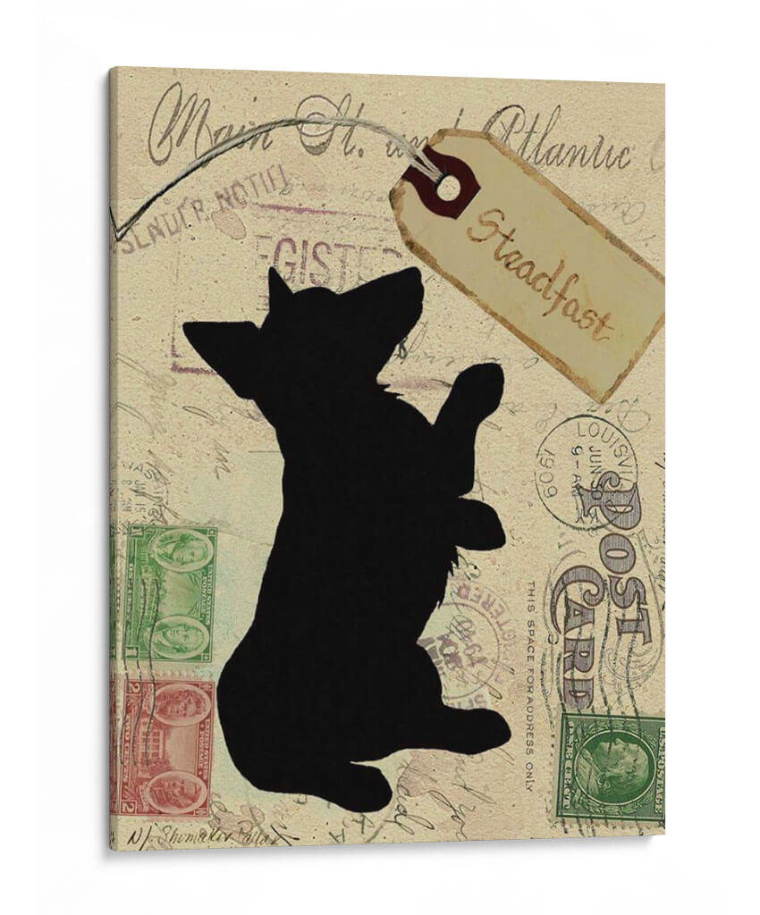 Silueta De Corgi - Nancy S. Pallan | Cuadro decorativo de Canvas Lab