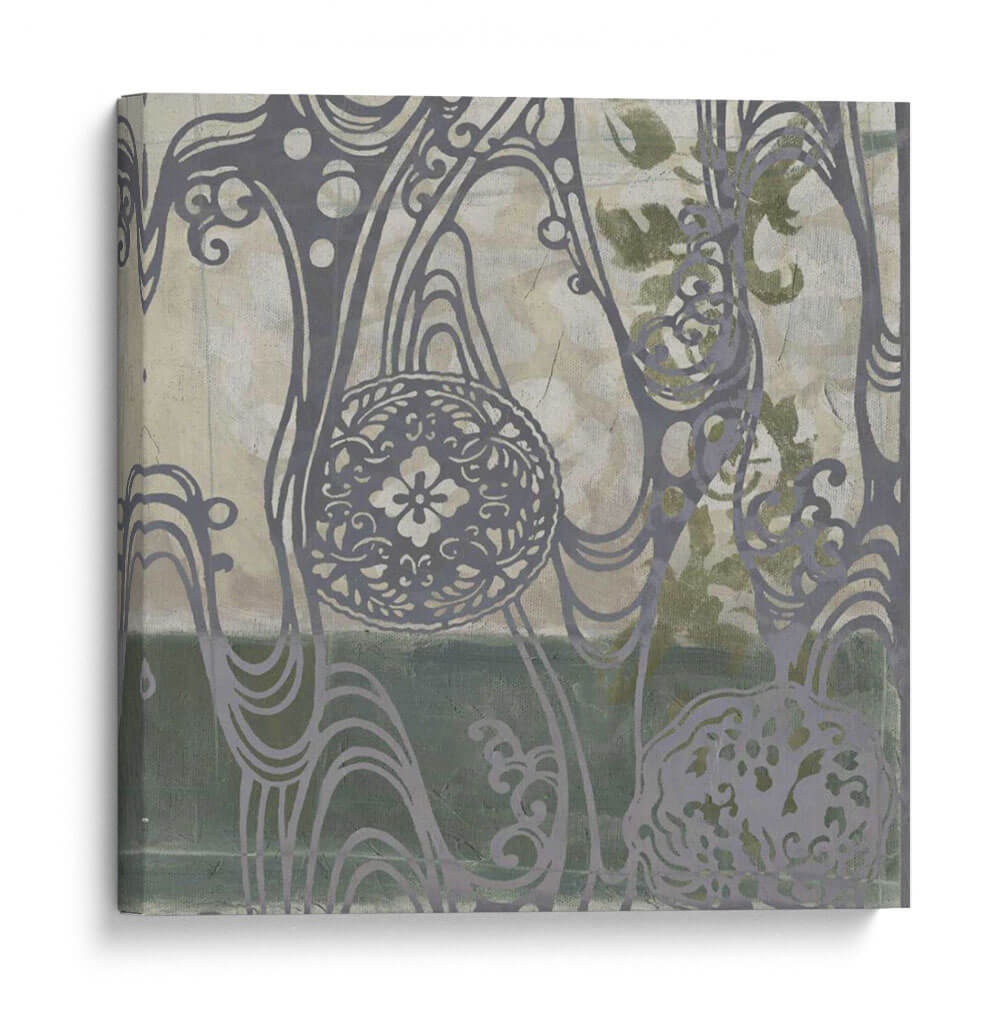 Pequeños Medallones Y Damasco Iv - Jennifer Goldberger | Cuadro decorativo de Canvas Lab