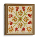 Tile Folk Floral Ii - June Erica Vess | Cuadro decorativo de Canvas Lab