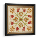 Tile Folk Floral Ii - June Erica Vess | Cuadro decorativo de Canvas Lab