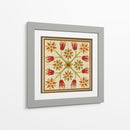 Tile Folk Floral Ii - June Erica Vess | Cuadro decorativo de Canvas Lab