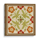 Tile Folk Floral Iii - June Erica Vess | Cuadro decorativo de Canvas Lab