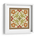 Tile Folk Floral Iii - June Erica Vess | Cuadro decorativo de Canvas Lab