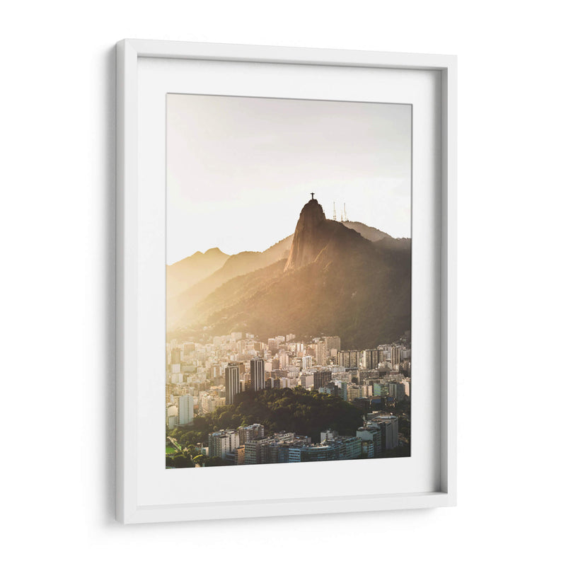 Cristo Redentor en la montaña | Cuadro decorativo de Canvas Lab