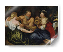 Lot y sus hijas - Peter Paul Rubens | Cuadro decorativo de Canvas Lab