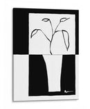 Hoja Minimalista En Jarrón Ii - Jennifer Goldberger | Cuadro decorativo de Canvas Lab