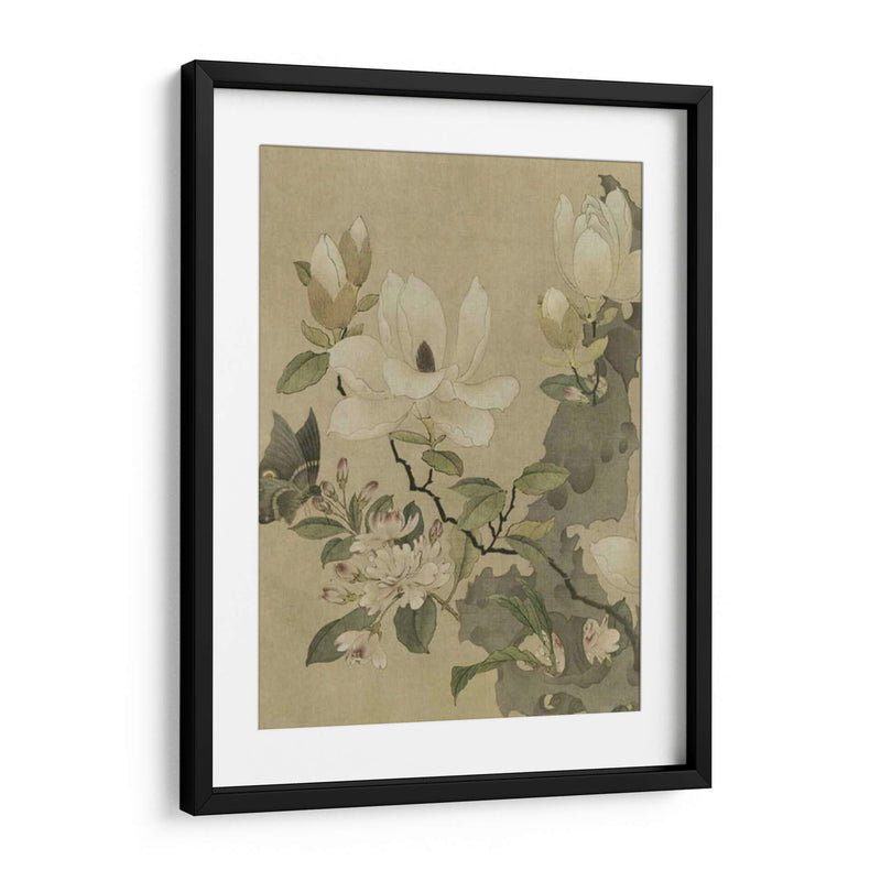 Magnolia Y Mariposa | Cuadro decorativo de Canvas Lab