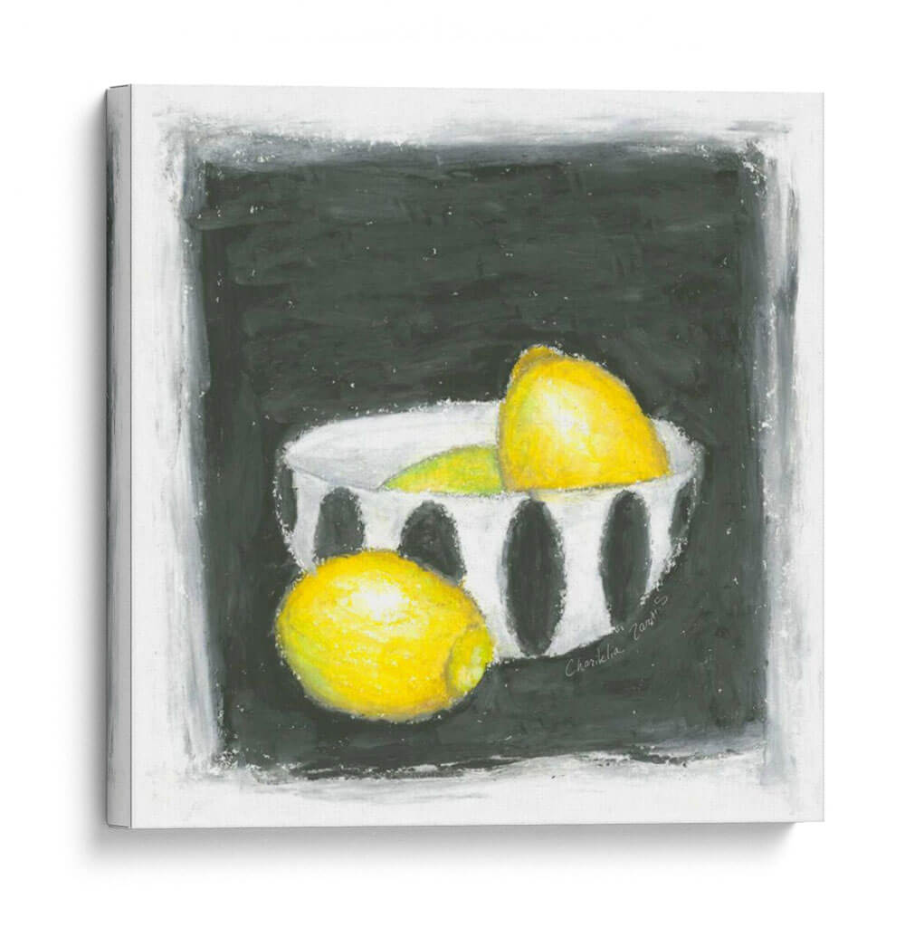 Limones En Un Tazón - Chariklia Zarris | Cuadro decorativo de Canvas Lab
