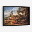 Lecheras con ganado en un paisaje, la granja en Laken - Peter Paul Rubens | Cuadro decorativo de Canvas Lab