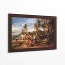 Lecheras con ganado en un paisaje, la granja en Laken - Peter Paul Rubens | Cuadro decorativo de Canvas Lab