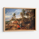 Lecheras con ganado en un paisaje, la granja en Laken - Peter Paul Rubens | Cuadro decorativo de Canvas Lab