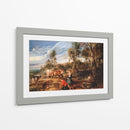 Lecheras con ganado en un paisaje, la granja en Laken - Peter Paul Rubens | Cuadro decorativo de Canvas Lab