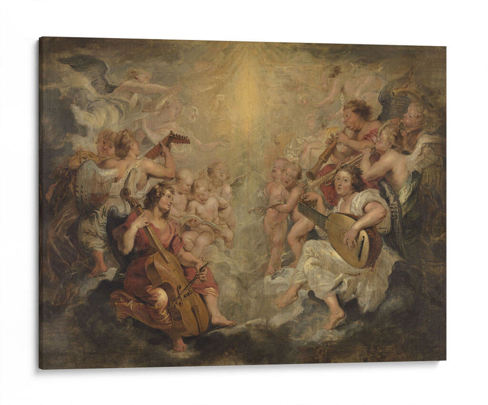 Ángeles haciendo música - Peter Paul Rubens | Cuadro decorativo de Canvas Lab