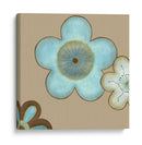 Pequeños Flores Pop En Azul Ii - June Erica Vess | Cuadro decorativo de Canvas Lab