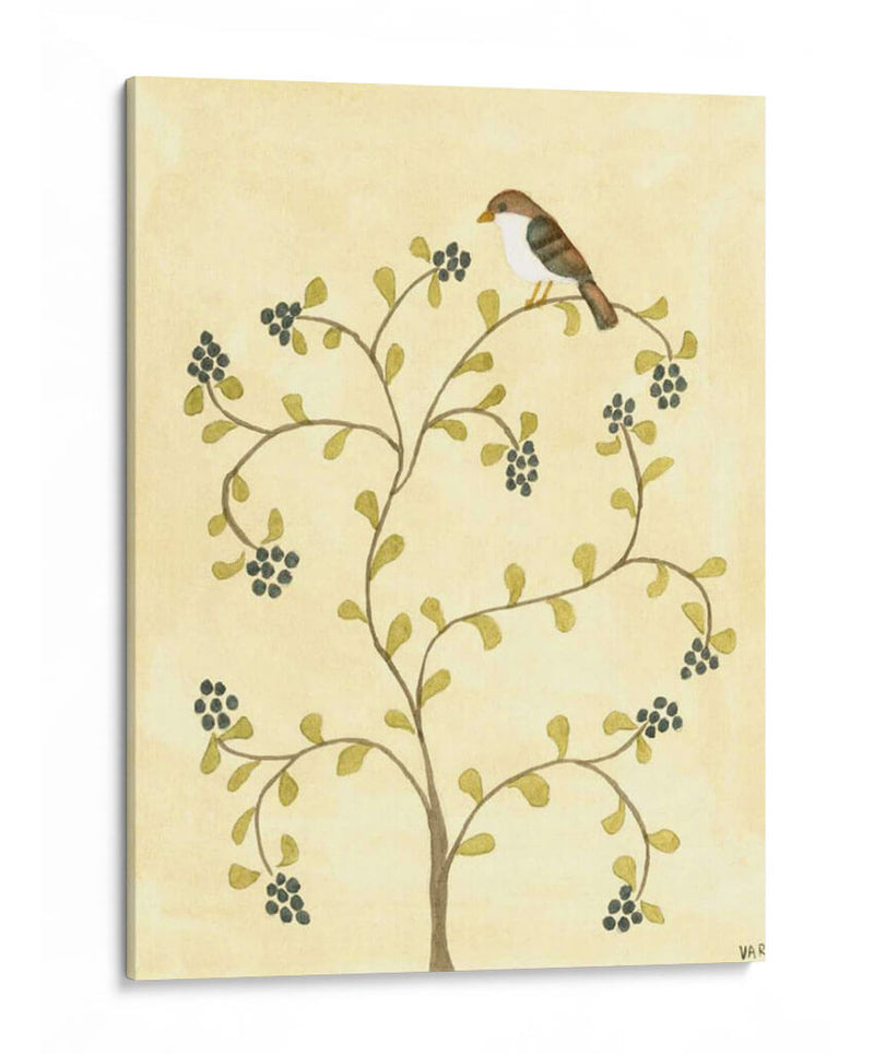 Berry Bird Ii - Virginia A. Roper | Cuadro decorativo de Canvas Lab