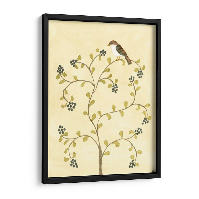 Berry Bird Ii - Virginia A. Roper | Cuadro decorativo de Canvas Lab