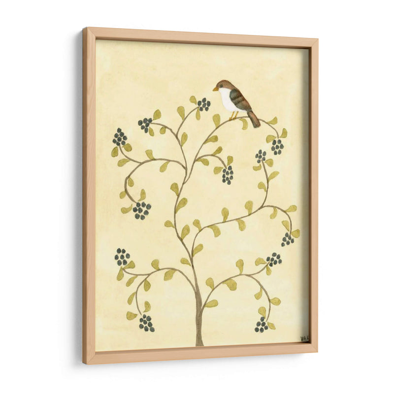 Berry Bird Ii - Virginia A. Roper | Cuadro decorativo de Canvas Lab