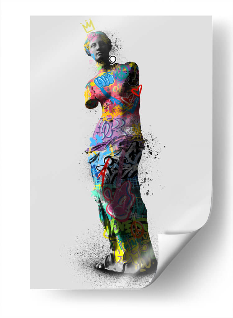 Venus Graffiti Completo - David Aste | Cuadro decorativo de Canvas Lab