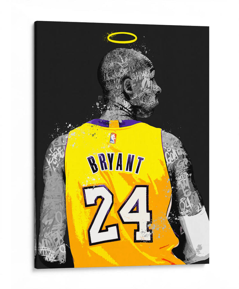Bryant Graffiti BnW - David Aste | Cuadro decorativo de Canvas Lab
