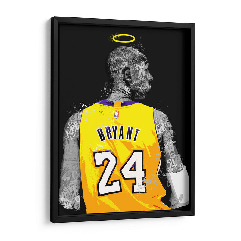 Bryant Graffiti BnW - David Aste | Cuadro decorativo de Canvas Lab