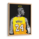 Bryant Graffiti BnW - David Aste | Cuadro decorativo de Canvas Lab