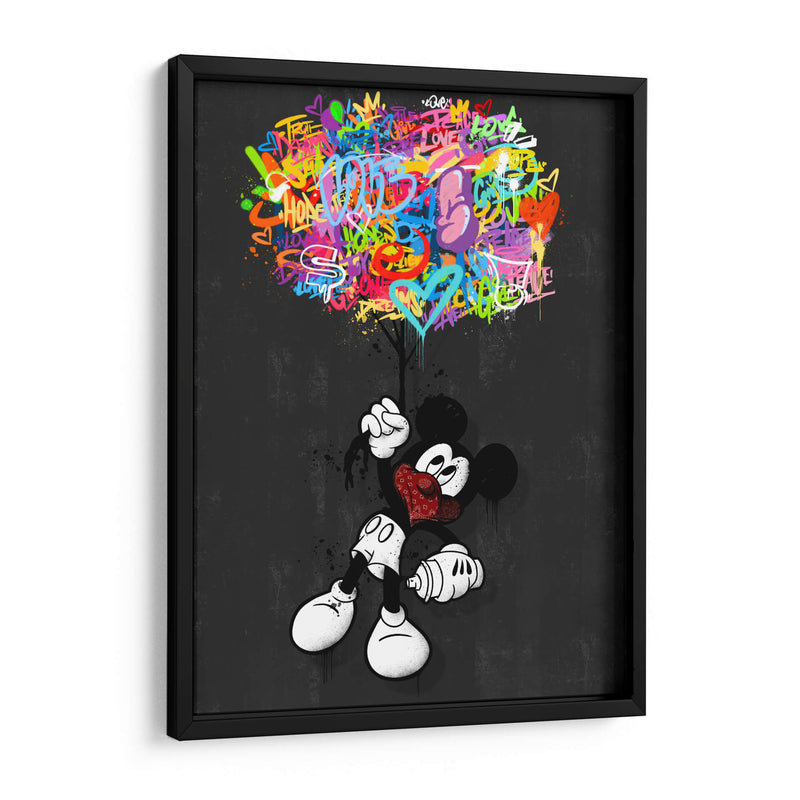 Cartoon Mouse Balloons - David Aste | Cuadro decorativo de Canvas Lab