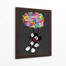 Cartoon Mouse Balloons - David Aste | Cuadro decorativo de Canvas Lab