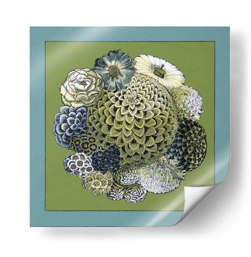 Pequeño Bouquet Celadon Iii - Chariklia Zarris | Cuadro decorativo de Canvas Lab