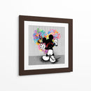Cartoon Mouse Heart Graffiti - David Aste | Cuadro decorativo de Canvas Lab