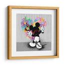Cartoon Mouse Heart Graffiti - David Aste | Cuadro decorativo de Canvas Lab
