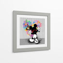Cartoon Mouse Heart Graffiti - David Aste | Cuadro decorativo de Canvas Lab