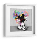 Cartoon Mouse Heart Graffiti - David Aste | Cuadro decorativo de Canvas Lab